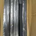 4Ft W Steel Deck Gate Kit for 42" H Railing, Cuttable Black Textured Powder - Coated Outdoor Gate with Latch & Auto-Closing Hinges for Deck, Patio, Garden, Yard, Porch
