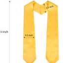 Unisex Adult Matte Graduation Cap and Gown Set with Honor Cord Gold Stoles for College School Bachelor Graduates (Black)