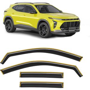in-Channel Window Rain Guard for Chevy Trax 2024 2025 2026 Rain Guards Side Window Visors Low Profile Vent Visor Extra Durable Window Deflectors Vent Shades