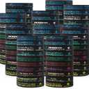 100P Religious Silicone Wristbands Bulk Bible Rubber Bracelets Faith Hope Belief Wristbands for Men Women Gifts (Black)