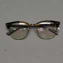 Blue Light Blocking Glasses Vintage Half Frame UV Clear Lens Anti Eyestrain Computer Gaming Glasses for Men Women