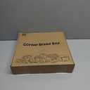 Goozii Corner Bread Box for Kitchen Countertop, Black Bread Storage Container for Homemade Bread, Two Layer Breadbox under Cabinet Mount, Large Bread Holder for Kitchen Counter, Pantry Shelf