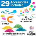 Creativity for Kids Sensory Table with 29-Piece Color Party Accessory Kit | Indoor Toddler Activity Table with Bins | Easy-Clean Design for Sand, Water & Crafts | Educational & Fun (Ages 3+)