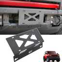 Front License Plate Bracket Compatible with Ford Bronco 2/4 Door Accessories 2026 2025 2024 2023 2022 2021, License Plate Mounting Holder Frames Fit for Bronco HD Modular Bumper