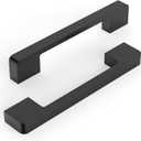 10 Pack 5 Inch(128mm) Kitchen Cabinet Handles Matte Black Cabinet Pulls Kitchen Cabinet Hardware Drawer Pulls for Cupboard Wardrobe