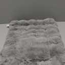 SOMAHE Cat Bed Mat, Soft Plush Faux Fur Kneading Pet Bed, Machine Washable Cat Sleeping Pad for Indoor Cats & Kittens, Non-Slip Fluffy Cat Rug for Couch Sofa Floor, 23x15 Inch Grey
