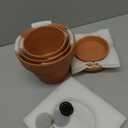 INGOFIN Terracotta Pots Set with Saucer - 5/6/7 inch Ceramic Clay Planters with Drainage Hole, Garden Flower Succulent Pots with Tray for Indoor Outdoor Plants, Set of 3, 5/6/7 inch -3 pcs