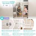 Regalo 36" Extra Tall and Wide Baby Gate, Bottom of Stairs & Doorways