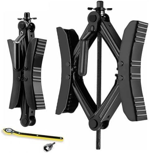 Wankic Camper Wheel Chock X Shaped RV Chocks Stabilizer for Travel Trailer,Anti-Move Tire Wheel Chock with Accessories-Pair