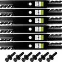6-Pack Mulching 20.47" Mower Blades Replacement for Toro 140-1241 140-1240 94-808, Fits 60-Inch Deck Z-Master and Grandstand Mowers, 0.937" Circle Center Hole