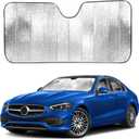 EcoNour Accordion Car Windshield Sun Shade | Reflective Car Window Shades for UV & Sun Protection | Foldable Windshield Cover Keeps Interior Cool | 26 x 56 Inches (Small)