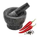 IMUSA USA Small Polished Mortar and Pestle, 3.75, Granite