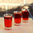 Aoeoe 40 Pack Shot Glass Bulk Set with Heavy Base, 1.5 Ounce Whiskey Shot Glasses, Clear Shot Glasses Set, Round Shot Glass Bulk, Small Shot Cups for Vodka, Whiskey, Tequila, Espresso, Liquor
