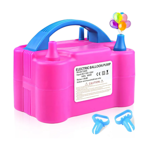 DECOCKRAT Balloon Pump - Electric Dual Nozzle Air Pump for Balloon, Portable Balloon Blower Save Time and Effort, Balloon Inflator for Parties and Decorations - 110V-120V, 600W, BluePink