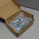 2 Pack 1-3/8 Inch Wall Mount Gate Hinge, Heavy Duty Metal Hinges for Chain Link Fence, Tube Gate, Barn Door, Outdoor Hardware, Silver