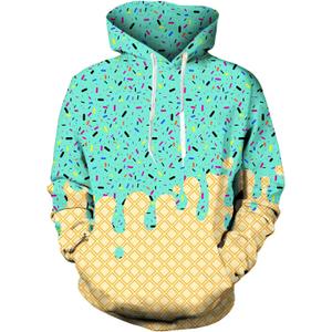 Move Dance Ice Cream Hoodies Youth and Men Pullover Sweatshirts Boys Baseball Hooded With Big Pockets, Youth 11-12 yrs