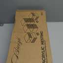 8 Buffet Risers with Mini Signs, Buffet Table Risers and Stands, Acrylic Cube Display Box for Catering Party Table Food Display, Dessert, Cakes - White, Set of 8 Boxes