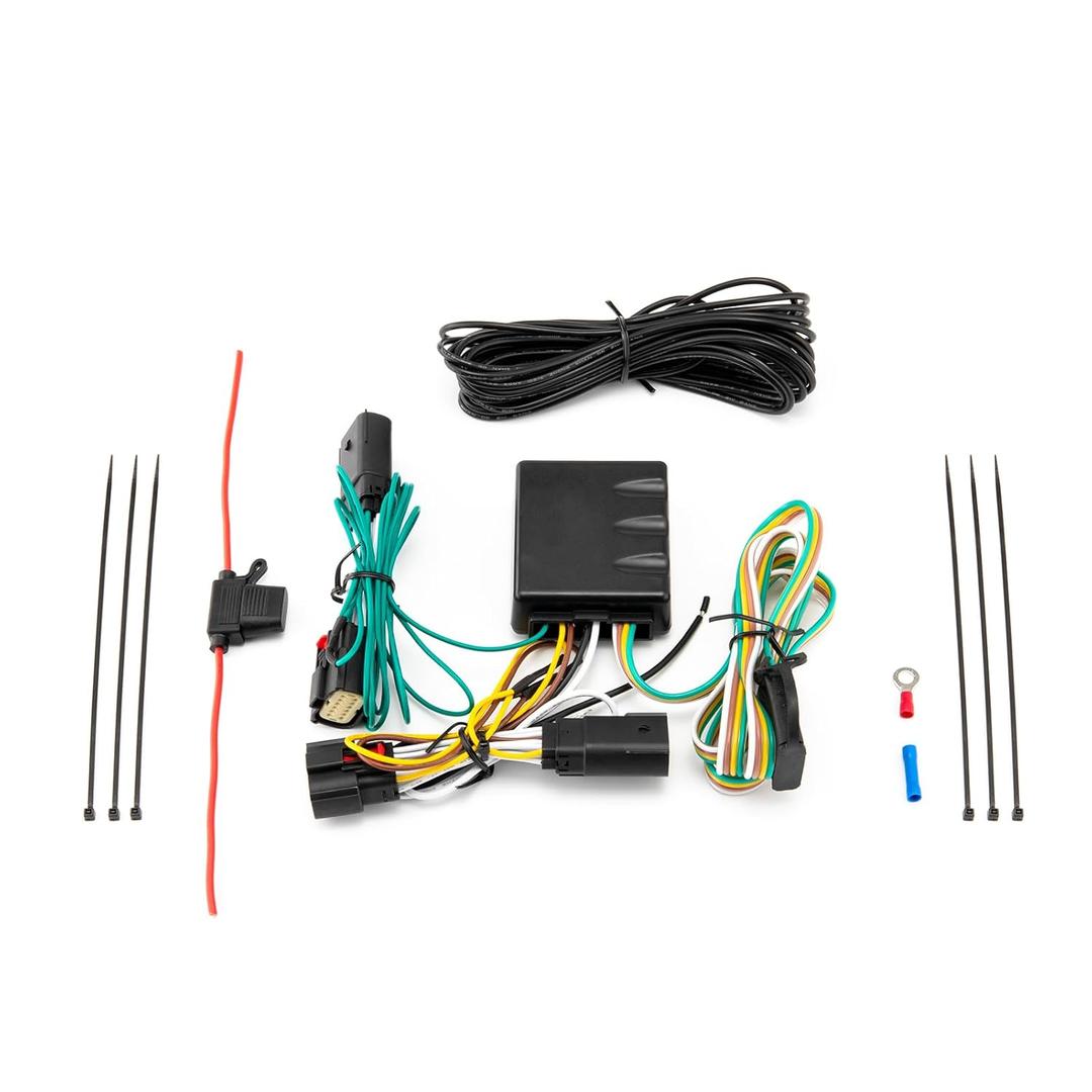 Wsays 4-Pin Trailer Wiring Harness Plug & Play Connect Trailer Tail Lights Brake Signal Lights and Turn Signals Compatible with Jeep Wrangler JL/JLU 2018-2025 Gladiator 2020-2025