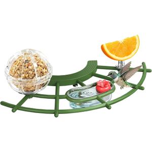 Smart Bird Feeder Perch Replacement, Green Wider Birds Perch Kits to DlY Add-ons, Fit for A20S and Tri-Arc Slot Bird Feeder
