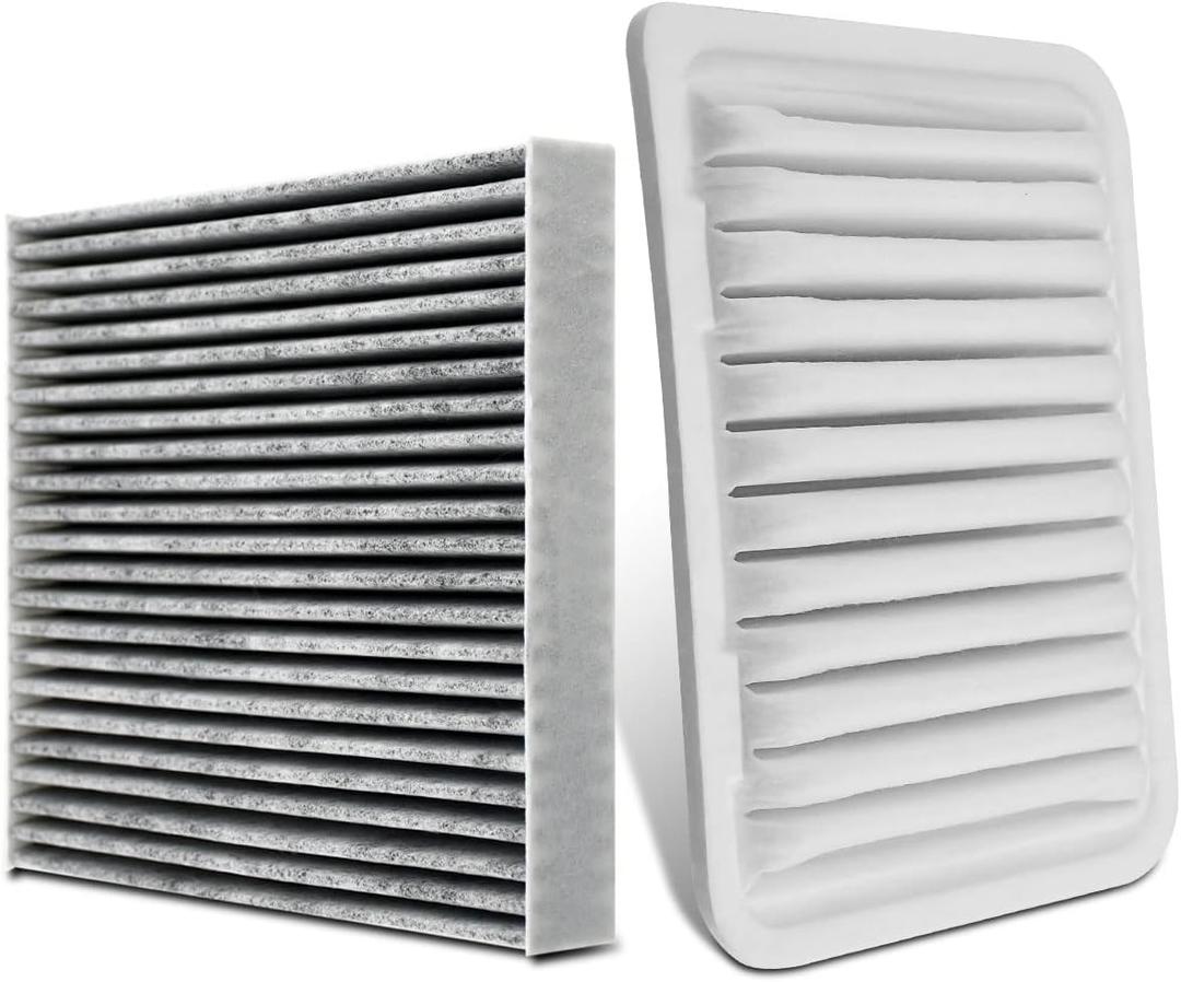 CA10190 CF10285 Combo Engine Air Filter Set Replacement for 2009-2019 Toyota Corolla Pontiac Vibe Scion XD