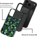 DAIZAG Case Compatible with iPhone 17 Pro,Glossy Durable Shock Protection Cover for Girl Women,Mosaic Glass Checkered Style