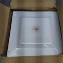 Mod Square Combo Plates, White, 6.5" & 9.5", Case of 128 (4 packs x 32)