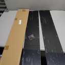 2pcs Door Kick Plate, 6 x 34 Inches Aluminum Kick Plate Door Plate, 2 mm Thickness, for Exterior Front Door or Back Door, Black