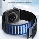 Magnetic Sport Bands Patented Compatible with Apple Watch Band 49mm 46mm 45mm 40mm 44mm 38mm 41mm 42mm for Men Women, Nylon Strap Replacement for iWatch Ultra/3/2/1 Series 11 10 9 8 7 6 5 4 3 2 1 SE