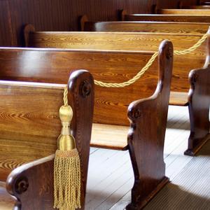 8 Pcs Weighted Church Pew Reservation Rope with Heavy Tassels Ends Reserved Church Seating Accessory Pew Rope for Wedding Funeral Seating Reserved Signs (8ft,Gold)