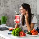 3 x Monogrammed Gifts for Women, Personalized Drinking Glasses Cup 16oz with Lids & Straws- Birthday,Mother's day, Christmas, Special Gifts for Mom, Bestie, Teacher, Sister, Coworker and Bridesmaids (K)