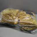 Madeals Chenille Bath Rug Sets 4 Piece with Toilet Lid Cover and Rug Set Combo, Soft Shaggy Bath Rug Set 3 Piece and UShaped Toilet Floor Rug Golden, Gld, 20"x 32"/16"x 24"/Contour/Lid Cover