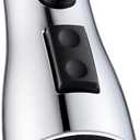 Angle Simple Kitchen Faucet Head Replacement, G 1/2 or 13/16 Inch Male Thread, NSF/ANSI/CAN 61 & 372 Testing, Sink Faucet Sprayer Replacement Parts, Stream Spray and Pause Mode, Chrome