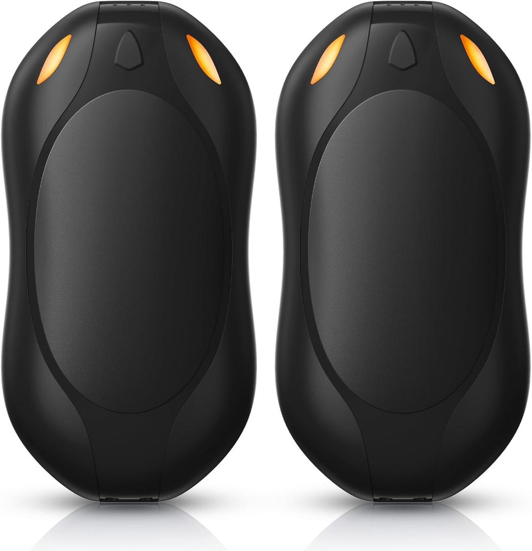 Hand Warmers Rechargeable 2 Pack: Portable Electric Hand Warmer 2 in 1 Magnetic Reusable Heater Pocket Gifts for Men Women Outdoor Camping Golf Hunting Gift