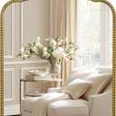 G-LEAF Vintage Baroque Mirror 24"X36", Mantel Victorian Antique Farmhouse Mirror with Gold Ornate Metal Frame for Fireplace Entryway Living Room Hallway Bathroom