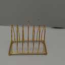 Bread Loaf Stand Toast Rack Holder Bread Stand Countertop Decoration Baking Shelf Grid Cooling Station for Kitchen Bakeware, Gold