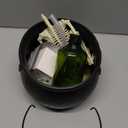 Halloween Decorations Indoor - Cauldron Halloween Decor with Magic Floating Potion Bottles Fog Diffuser Spooky Skeletons & Black Plastic Witches Bowl for Indoor Outdoor Party Kitchen Decor Black