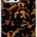 SCORPIFY for iPhone 16 Pro Max Case [Compatible with MagSafe] with Brown Tortoise Shell Design, Cute Brown Magnetic Phone Cover for Women Girls, Slim Shockproof Bumper