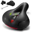 Comfortable Seat Cushion for Men Women with Dual Shock Absorbing Ball Memory Foam Waterproof Wide Bicycle Saddle Fit for Road Bikes