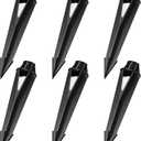 Cheopha Landscape Light Stakes 1/2 NPT Female Thread (0.84'' Hole Diameter) ABS Ground Spike 8.48" Length, Corrosion Resistant for Outdoor Landscape Lighting Ground Stake Replacements Pack of 6