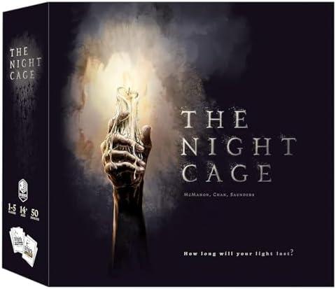 The Night Cage by Smirk and Dagger, a Spooky Cooperative Strategy Game, 1-5 Players Lost in a Dark Maze with only a Candle, Fun Horror Themed Tile Laying and Perfect for Game Night, Adults, Teens 14+