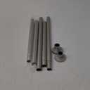 Brushed Nickel Shower Curtain Rods - 31-80 Inch Spring Tension Shower Rods for Bathroom, Adjustable, No Drilling, No Rust, Stainless Steel