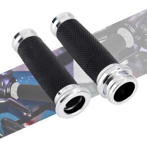 Motorcycle Electronic Throttle Handlebar Grips for 1" 25mm Handle Bars Universal Fit for Harley Touring Dyna Softail Sportster XL 883 1200 (Chrome)
