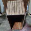47x25" Dark Wood, Wood Pannel Coffee Table 18" H