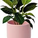 LB Pink Ceramic Plant Pots for Indoor Plants, Succulent Planters Ceramic Plant Pot, Cute Flower Pots for Living Room Office Home Decor, Round Flower Pot of 4.3 Inch(Plant Not Included)