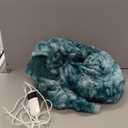 Electric Heated Blanket Throw 50''x60''Size Faux Fur Heating Blanket 10 Heating Settings, 1-8h Timer & Overheat Protection, Machine Washable, Soft Flannel and Sherpa Full Body Warmth (Lake Blue)