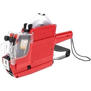 JIAYING MX-6600 10 Digits 2 Lines Price tag Gun Labeler with 3 Rolls Double Line Price Label Paper for Office, Retail Shop, Grocery Store, Organization Marking, Color Random, 10  6.5  2 inches