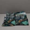 Marble Chair Covers Set of 4  Green Gold Abstract Pattern Stretch Dining Chair Slipcovers Washable Universal Seat Protectors for Kitchen, Banquet, Party, Hotel, Home Dcor (25)