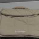 BAGSMART Insulated Lunch Bags for Women, Cute Quilted Lunch Box, Lightweight Puffy Padded Waterproof Lunch Tote, Reusable Lunch Cooler for Work Picnic Travel, Camel (Medium(normal))