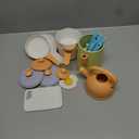 BUYGER Kids Play Kitchen Toys Accessories, Pretend Play Cooking Cookware Set Kitchen Pots and Pans Utensils Playset Christmas Gifts for Kids Girls Boys Toddler Ages 3-5+ Years Old