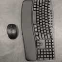 Wireless Keyboard and Mouse Combo, 2.4G Wave Keys Ergonomic Keyboard with Wrist Rest and 3 Level DPI Advanced Wireless Ergonomic Mouse, Natural Typing for Windows, Mac OS DesktopAmazon's Choice